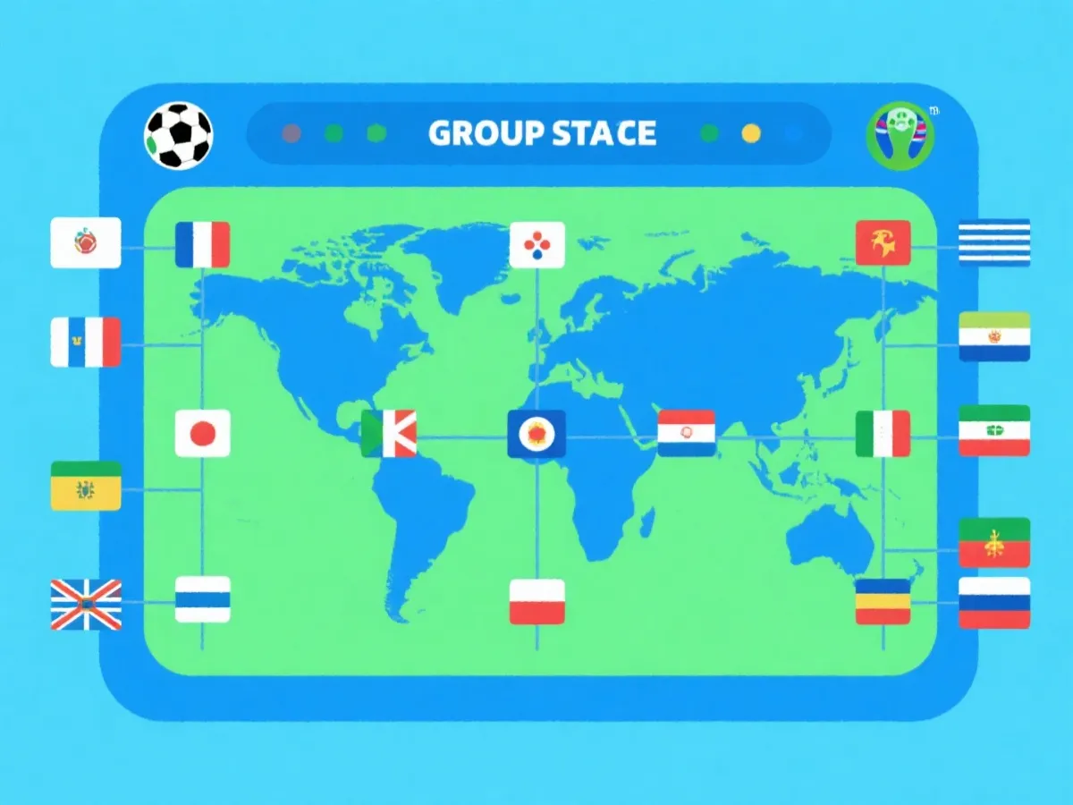 2026世界盃分組與出線路線示意圖